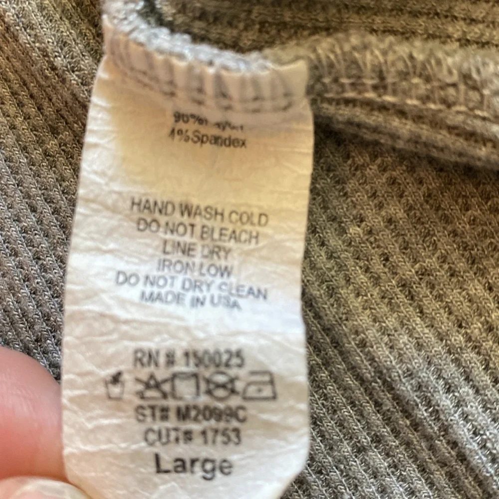Emory Park Lightweight Cozy Knit Long Cardigan Sweater. Light Gray. Size L.